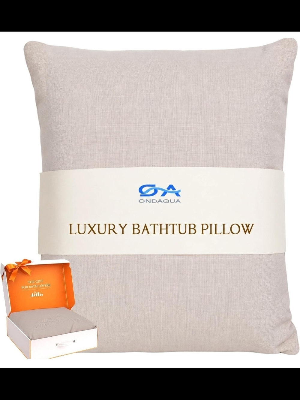 Luxury Bathtub Pillow Spa Bath Cushion Back Neck Head Support Washable 3D Mesh